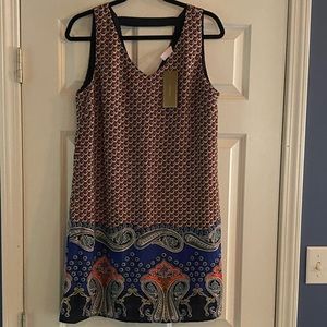 NWT Francesca’s Alya Print Dress, size Large